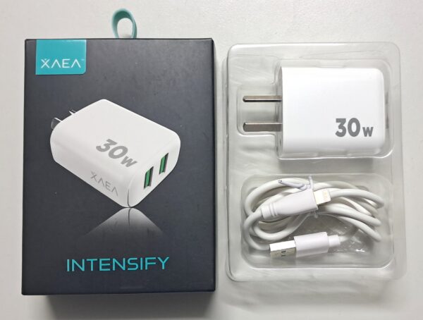 Cabezal de carga + cable iPhone 30w