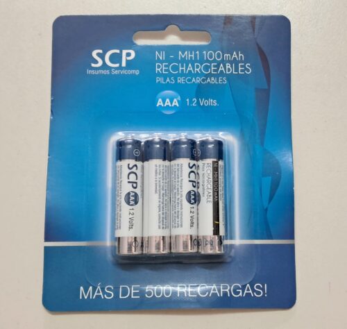 Pila recargable AAA SCP