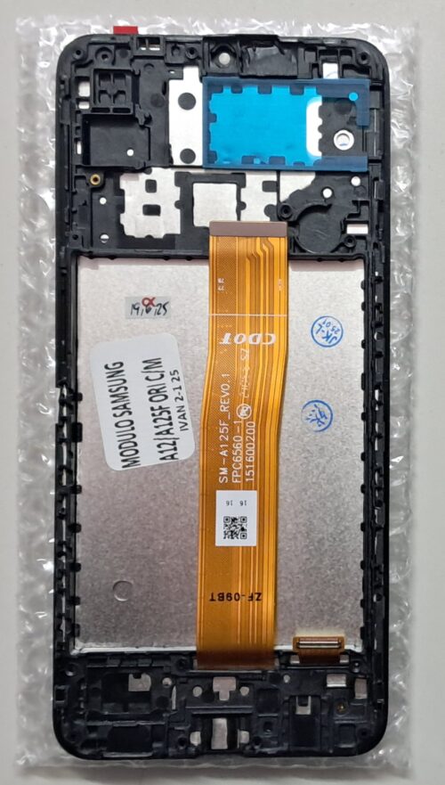 Módulo Samsung A12 con marco
