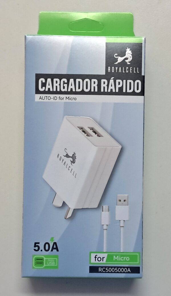 20250704_124139 Cargador RoyalCell 5A con cable tipo V8