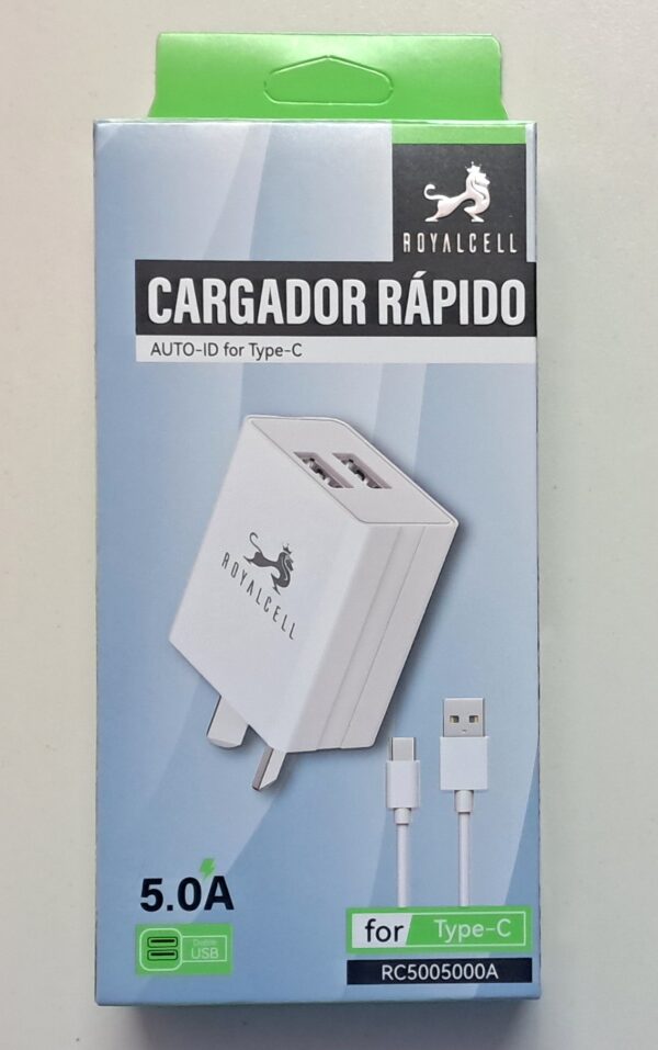 20250704_124347 Cargador RoyalCell 5A con cable tipo C