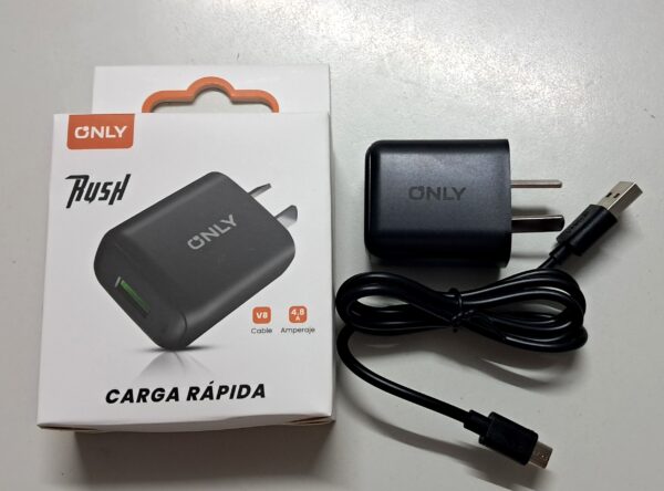 Cargador con cable USB V8 RUSH