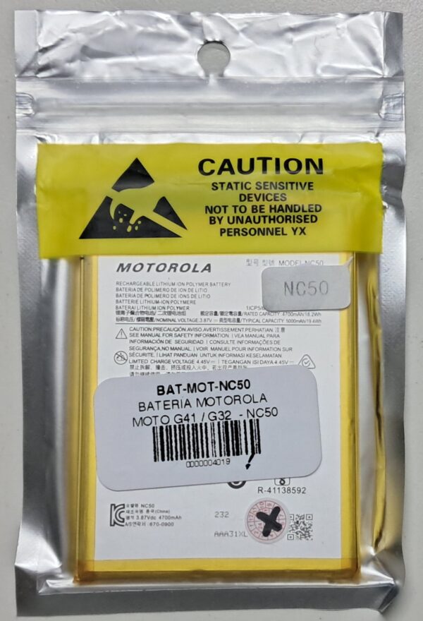 Batería Motorola G32 y G41