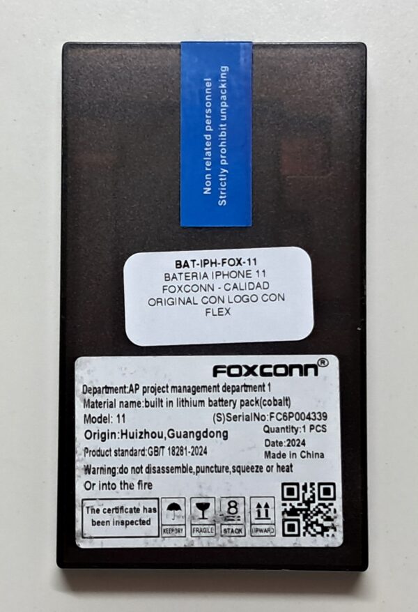 Batería iPhone 11 Foxconn original