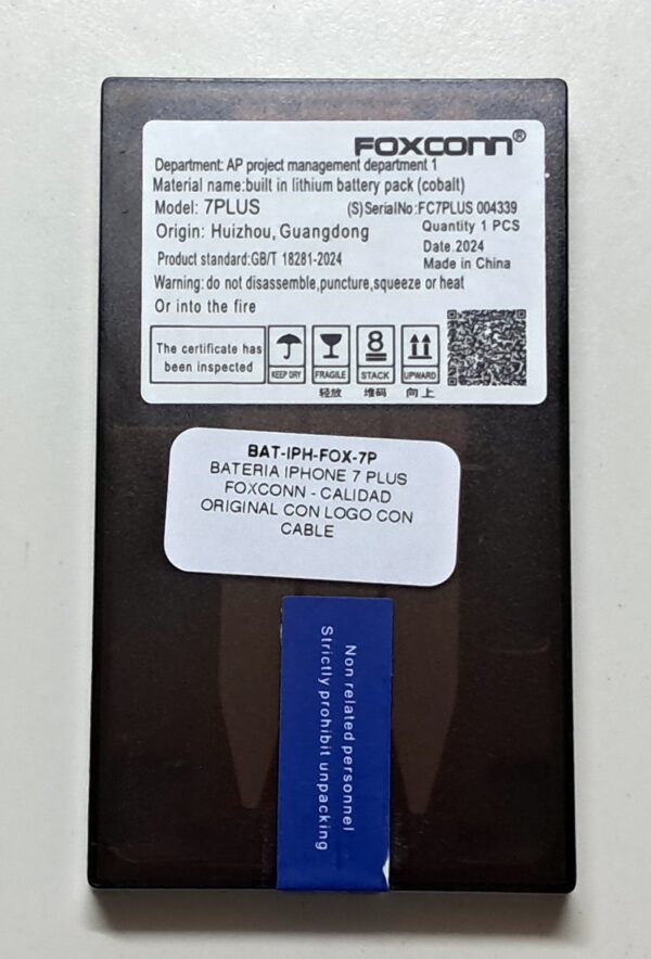Batería iPhone 7 Plus Foxconn original